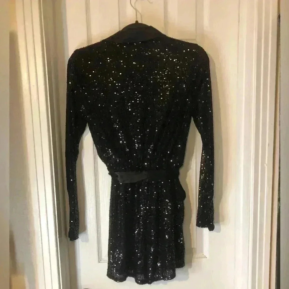 Sequin Tuxedo Romper Medium NWOT - Picture 13 of 14